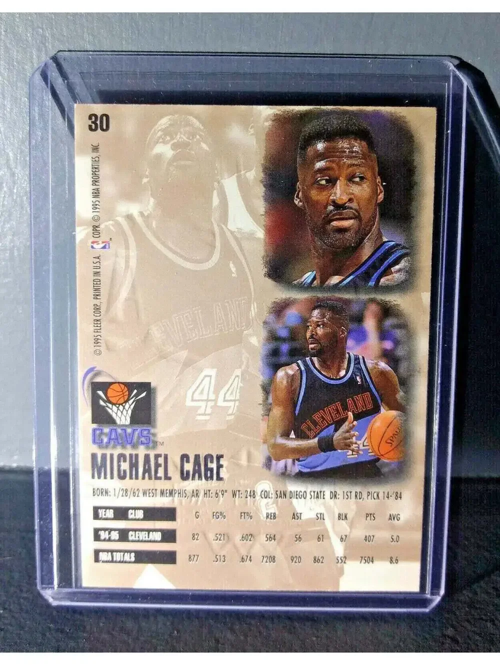 1995-96 Michael Cage Fleer Ultra Gold Medallion #30 Basketball Card